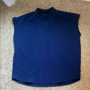 FIGS Navy Rafaela Scrub Top